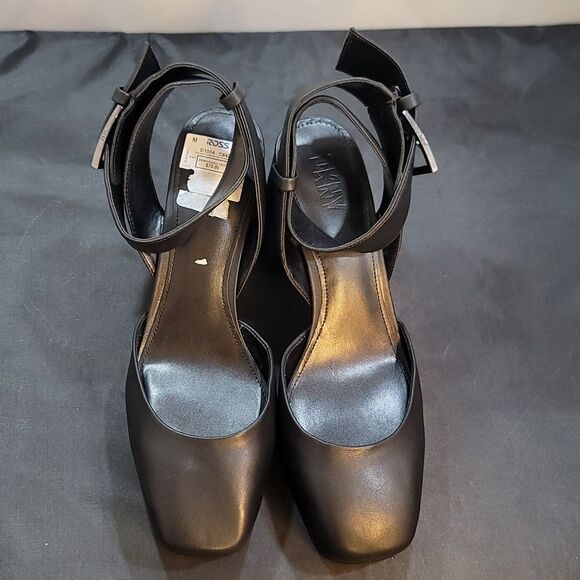 BRAND NEW DKNY BARRA LEATHER PLATFORM ANKLE WRAP PUMPS - Picture 2 of 13